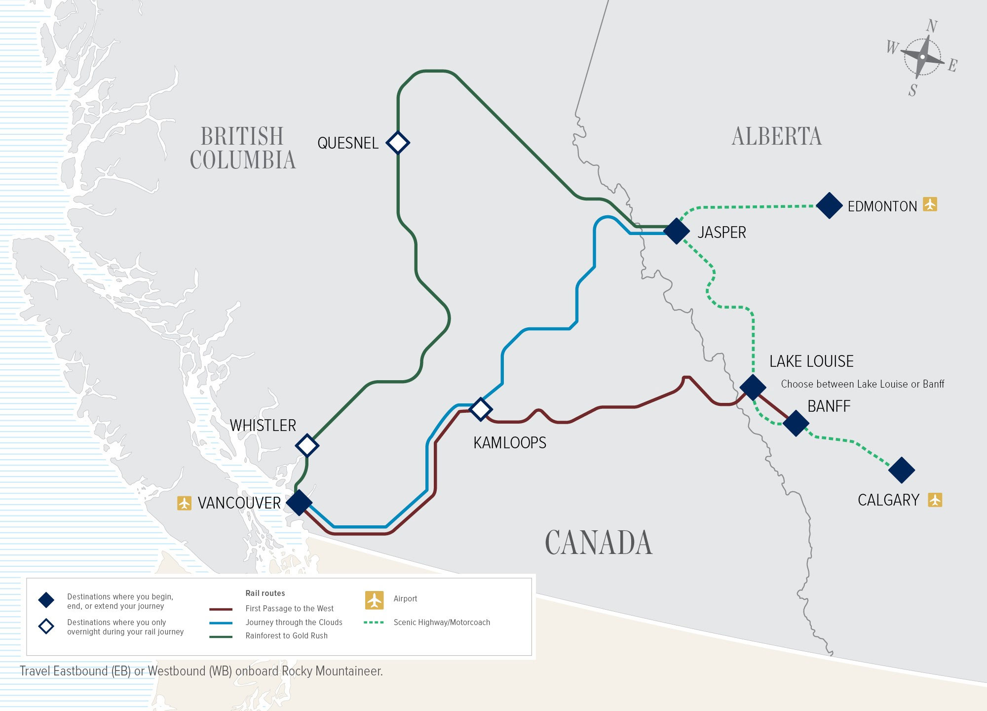 The Rocky Mountaineer Train - Rocky Train Vacations