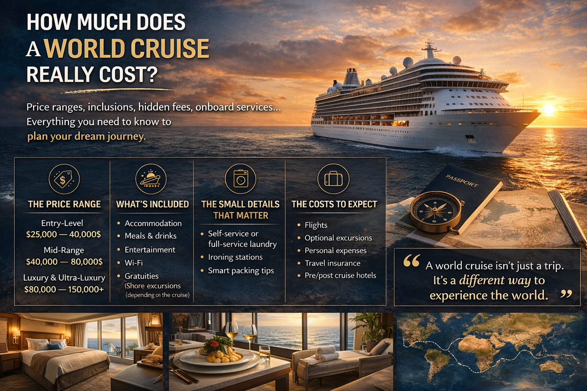 How much does a world cruise actually cost in 2026?